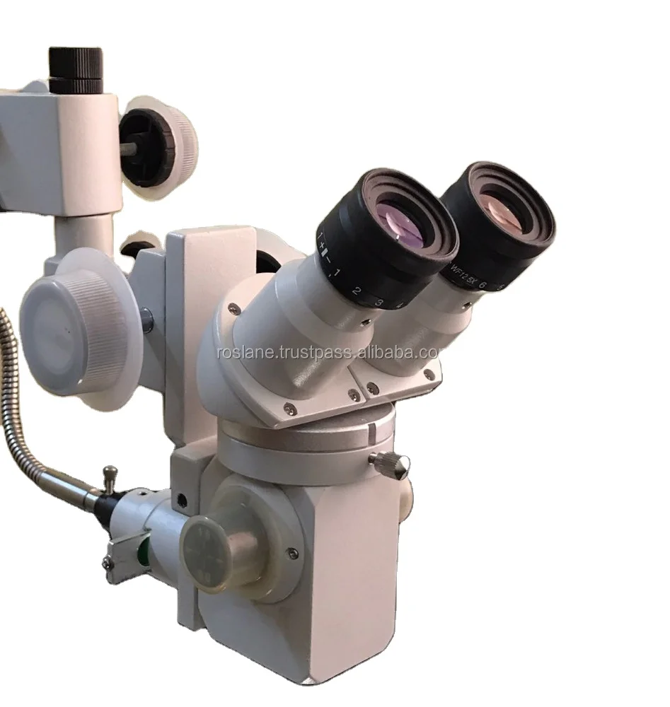 Portable Operating Ophthalmic Microscope 45 Degree Inclined Floor Stand