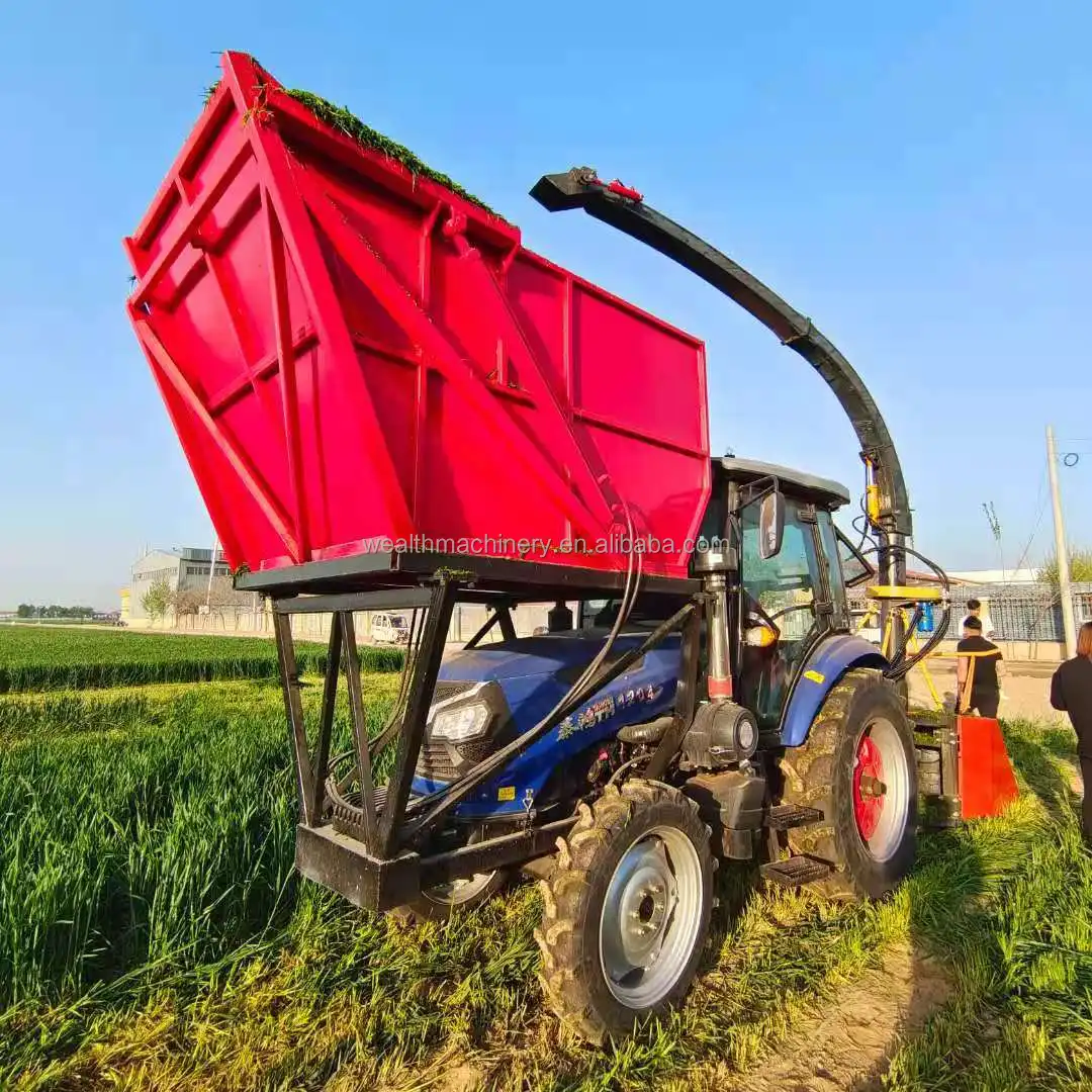 Double Rows Corn Stalk Silage Forage Harvester Machine Grass Forage