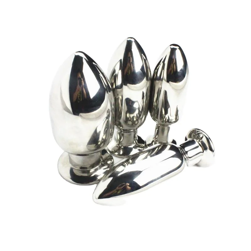 Steel Bdsm Male Female Sex Anal Butt Plugs With Chain Buy Simulation