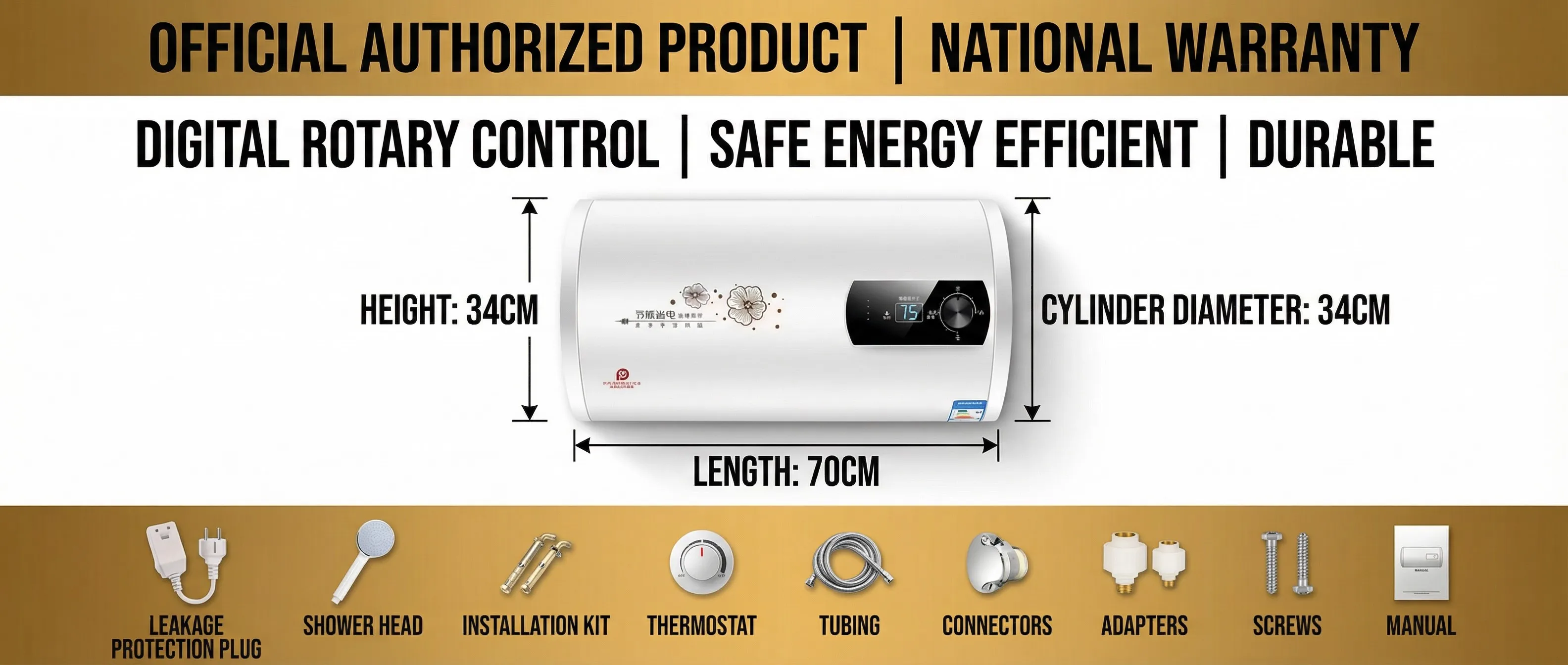 Electric Water Heater, 40L, 2000W - detail 16