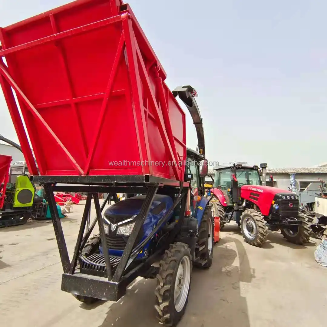 Double Rows Corn Stalk Silage Forage Harvester Machine Grass Forage