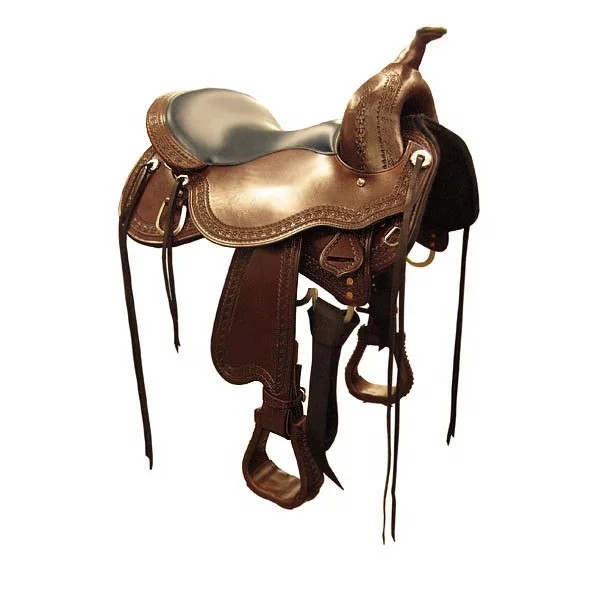 Western Treeless  Saddle Leather Suede Leather with accessories 