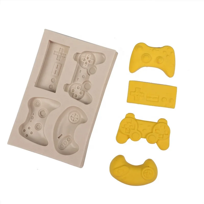 3D diy Fondled cake game handle shape Silicone baking mould chocolate cake mold drop glue soap bomb making tools
