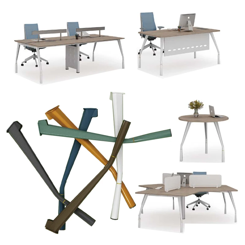 Oem Factory Price Office Table Frame Black White Heavy Duty Metal