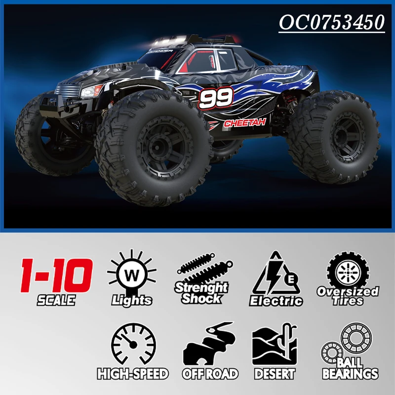 High quality 1:10 big 4wd high speed racing remote control rc car toy for adults