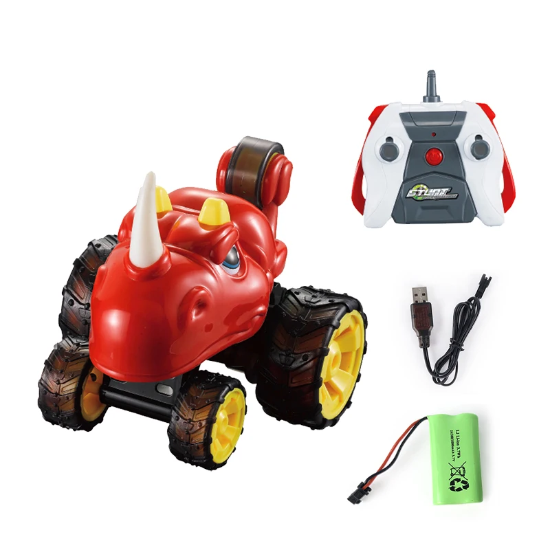 Rhinoceros car wholesale kids electric remote control rc monster stunt car toy