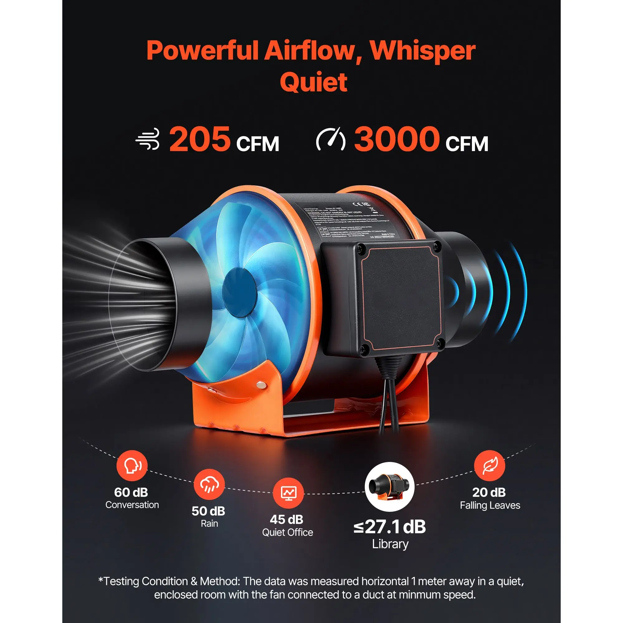 Axial Flow Fans, 4-Inch, Inline, 10-Speed, PWM - detail 8