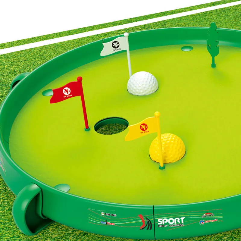 EPT Hot Selling Educational Golf Toys Set With Light And Sound Button Battery High Quality Portable Mini Golf Toys Set For Kids