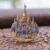 trendy beautiful luxury suit custom design cartoon metal enamel princess castle lapel pin