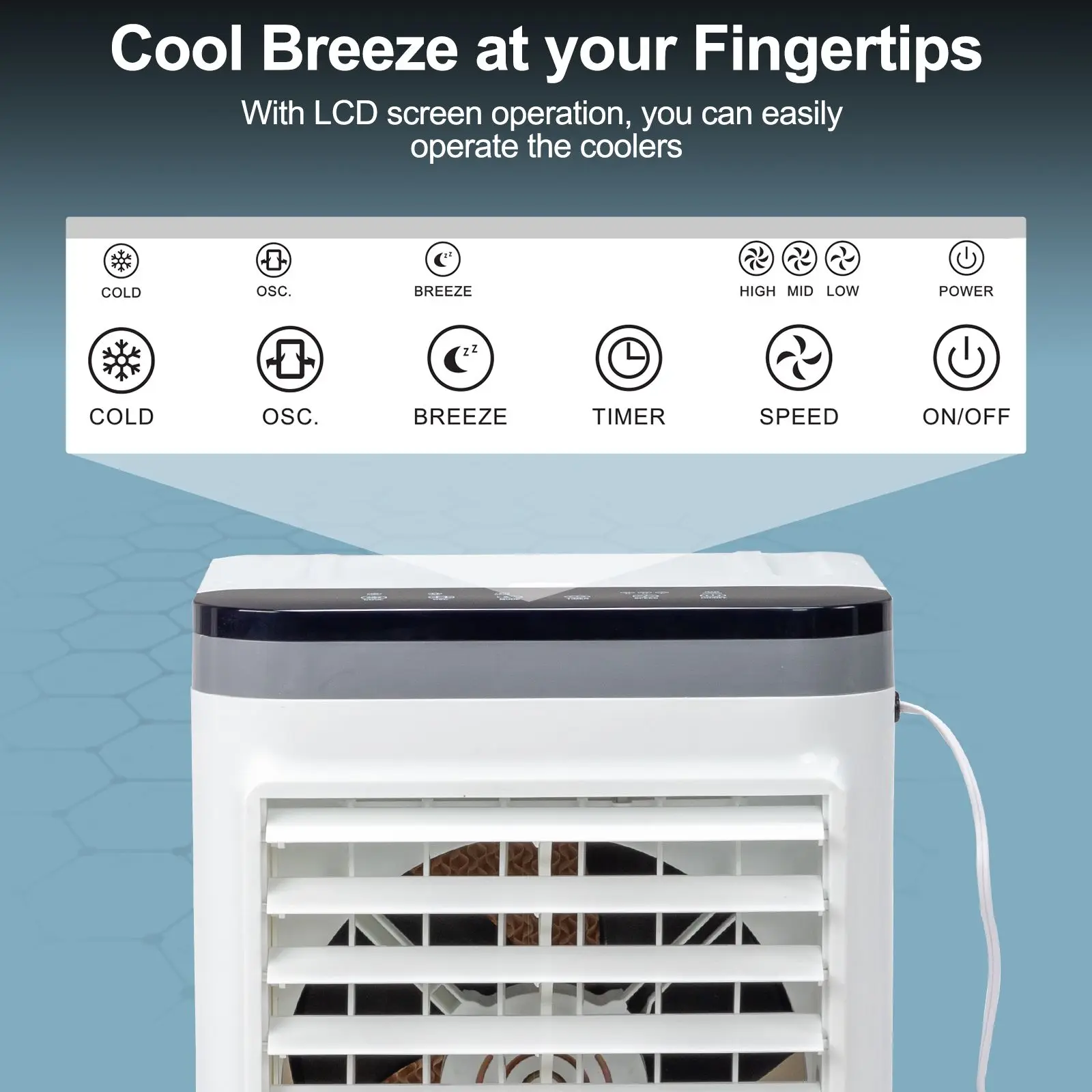 Portable Evaporative Cooler, 3-in-1, 461, CFM, Copper - detail 12