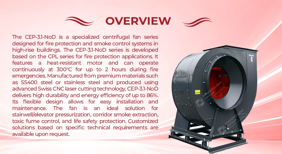 Centrifugal Fan, CEP-3.1-848D, 220 - 380V, Corded Electric - detail 2