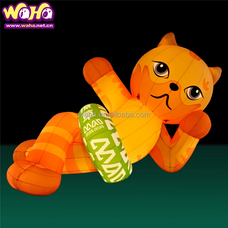 Custom Giant Inflatable Animal Cartoon Advertising Big Cat Inflatables  Cartoon - Buy Cat Inflatable Pvc,Blow Up Cats,Giant Inflatable Cat Product  on 