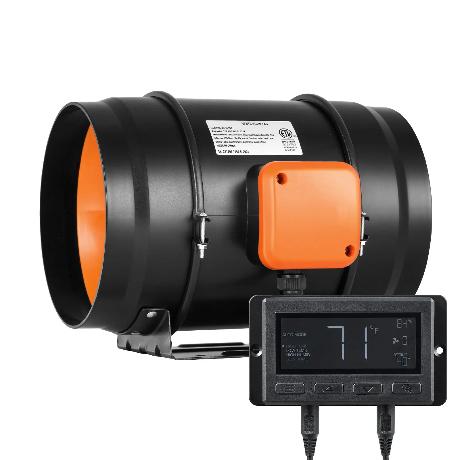 Inline Duct Fan, 8-Inch, 807, CFM, Axial - detail 2