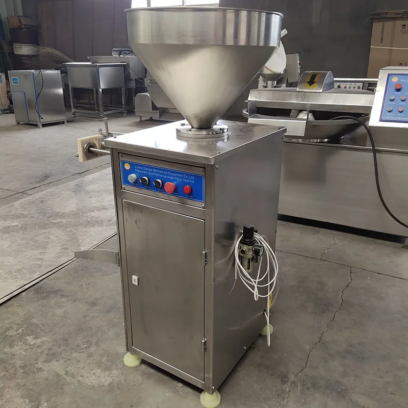 Pneumatic Sausage Enema Filler And Twist Machine Sausage Filler