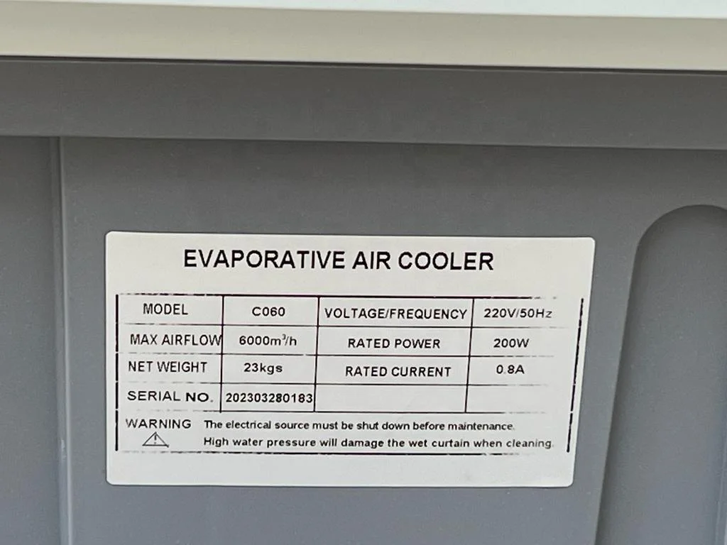 Aoycn Window Air Cooler, 6000cmh, 6000m³, 180kw - detail 6