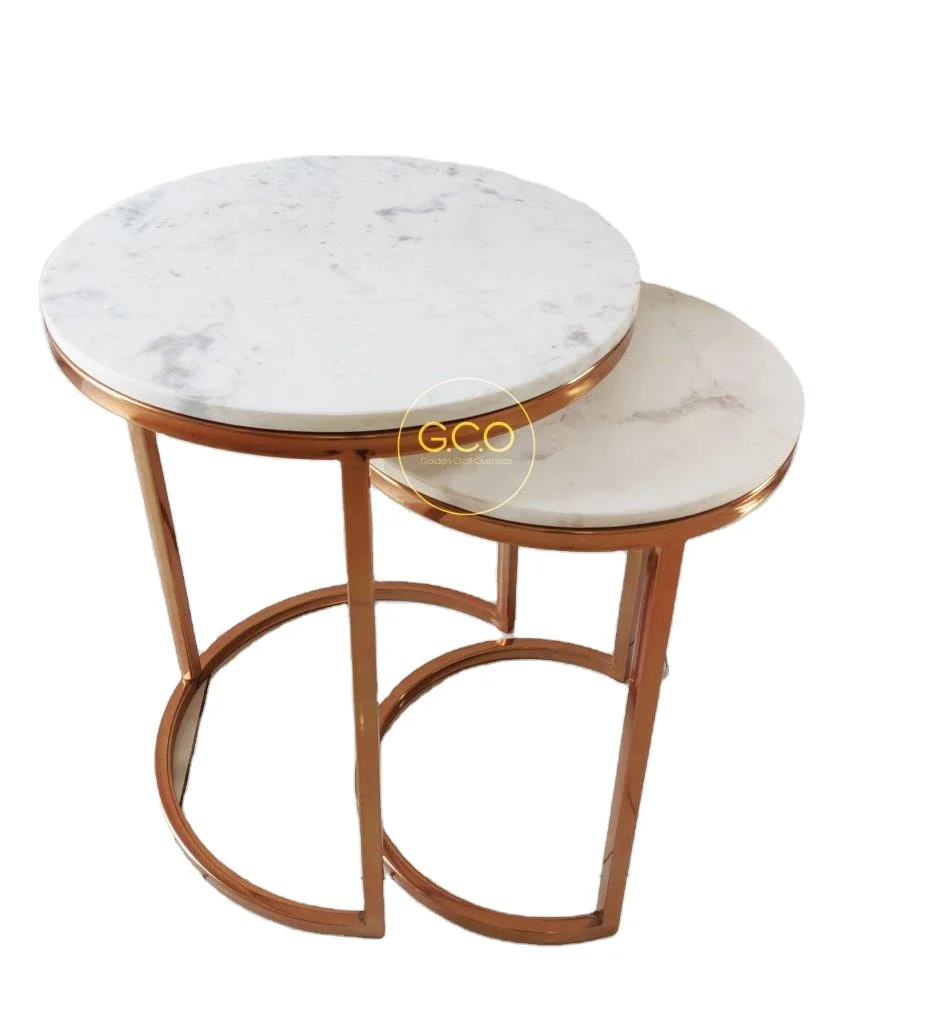 rose gold nesting tables