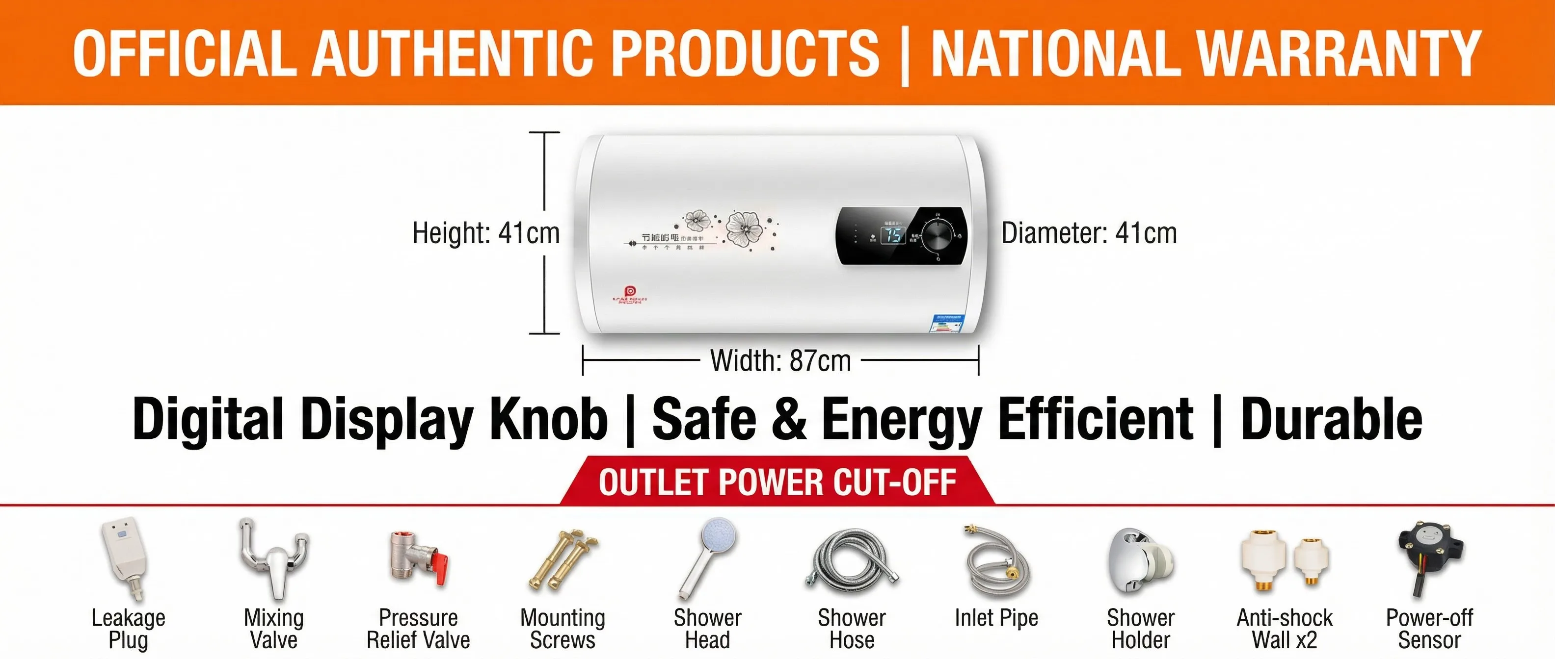 Electric Water Heater, 40L, 2000W - detail 20