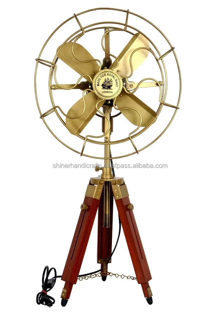 Table Fan, Brass, 120, Electric - detail 2