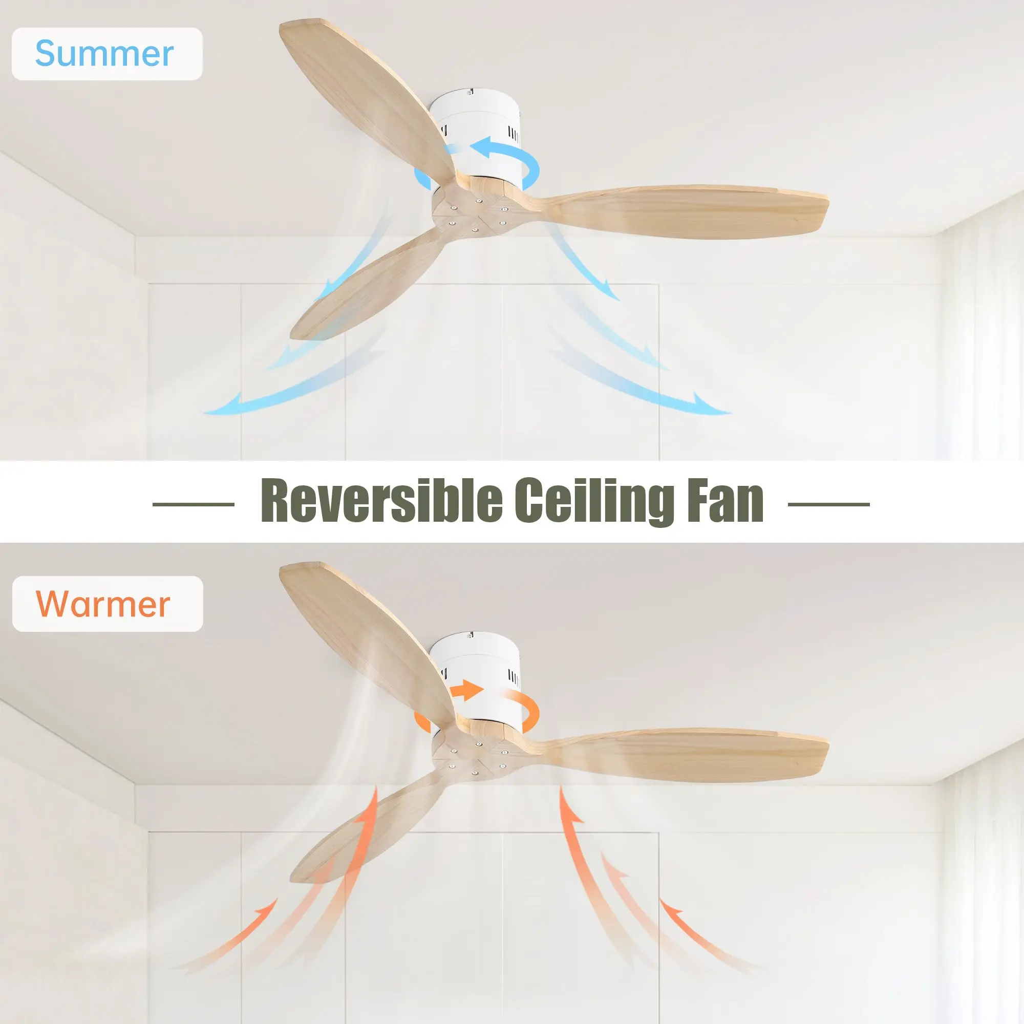 Ceiling Fan, 52-Inch, 60 W, Wood - detail 4