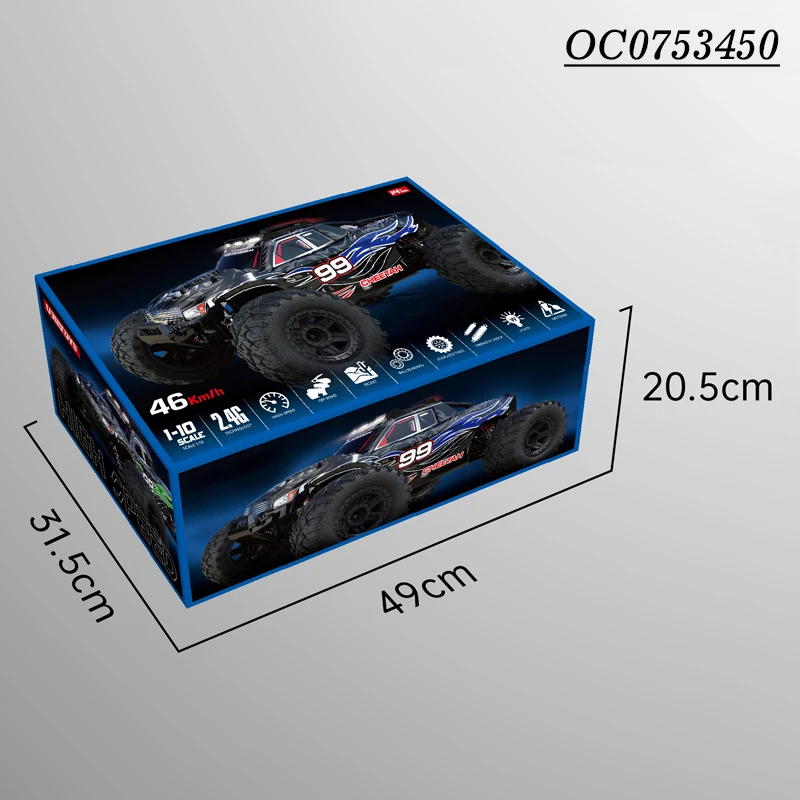 High quality 1:10 big 4wd high speed racing remote control rc car toy for adults
