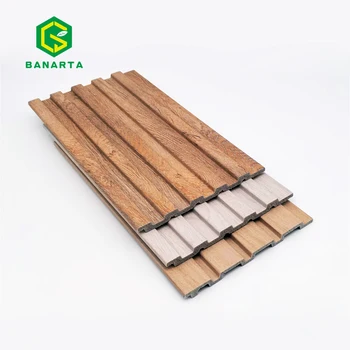 Eco-friendly Decorative Interior Line For Wall Decoration Oem Factory Ceiling Bamboo Wall Panels Light Weight PS Wall Panels