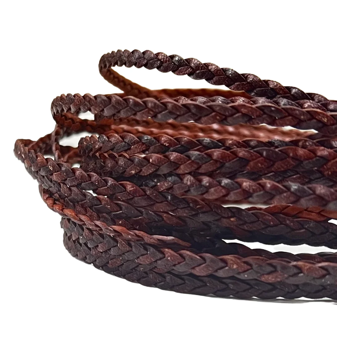 leather braided cord necklace