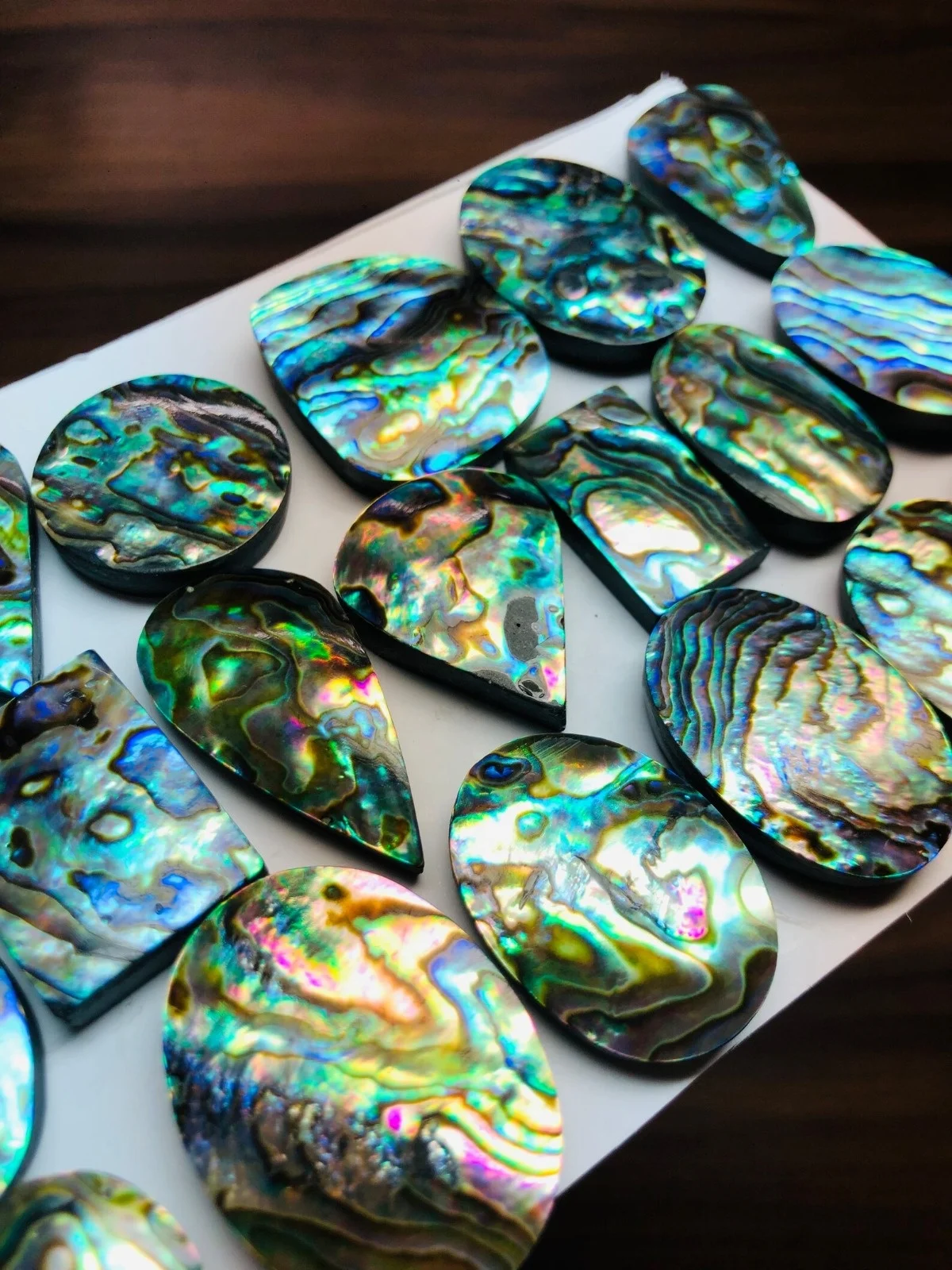 Gorgeous Wholesale Natural Abalone Sea Shell Cabochon Loose Gemstone