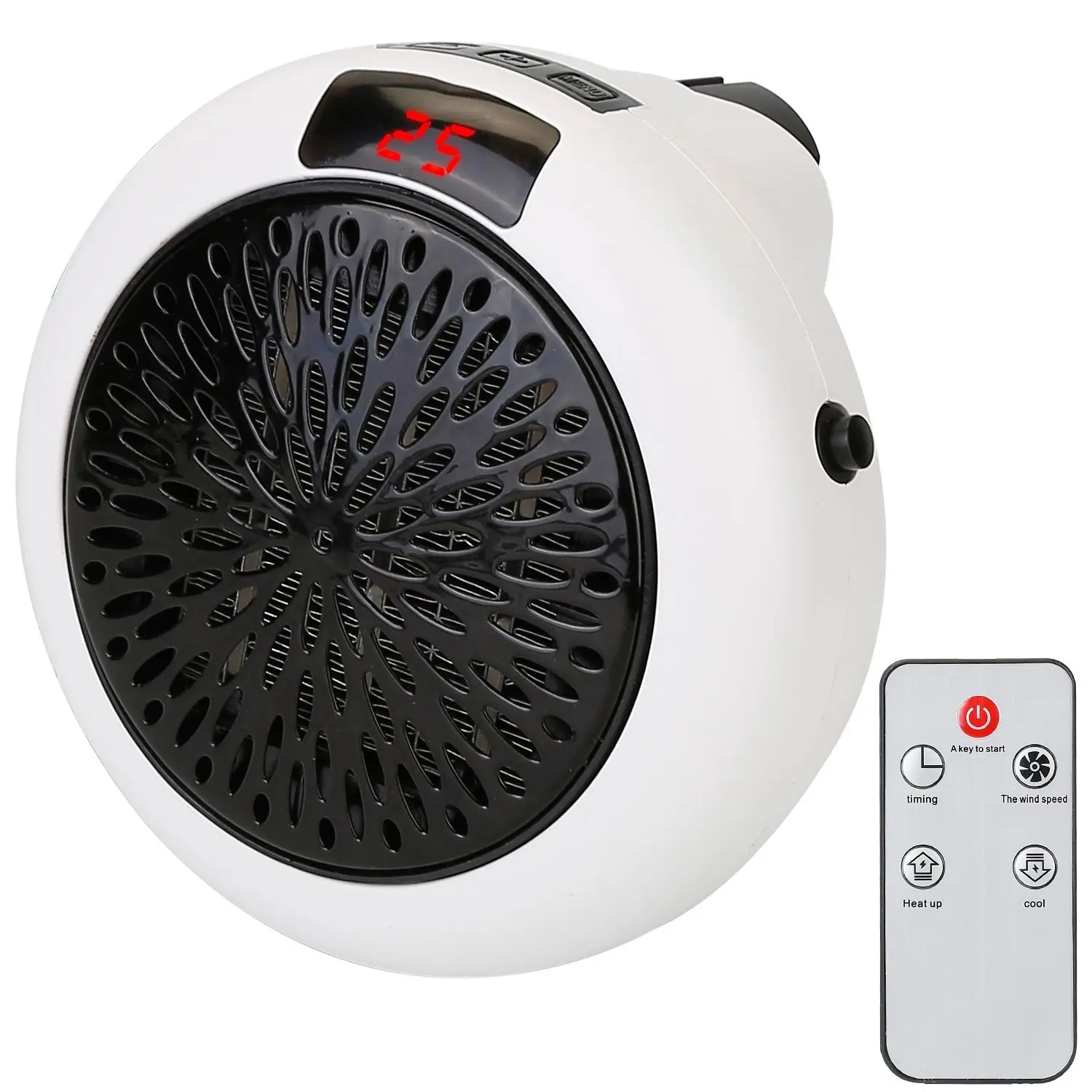 Portable Electric Heater, 900W, Wall - detail 6