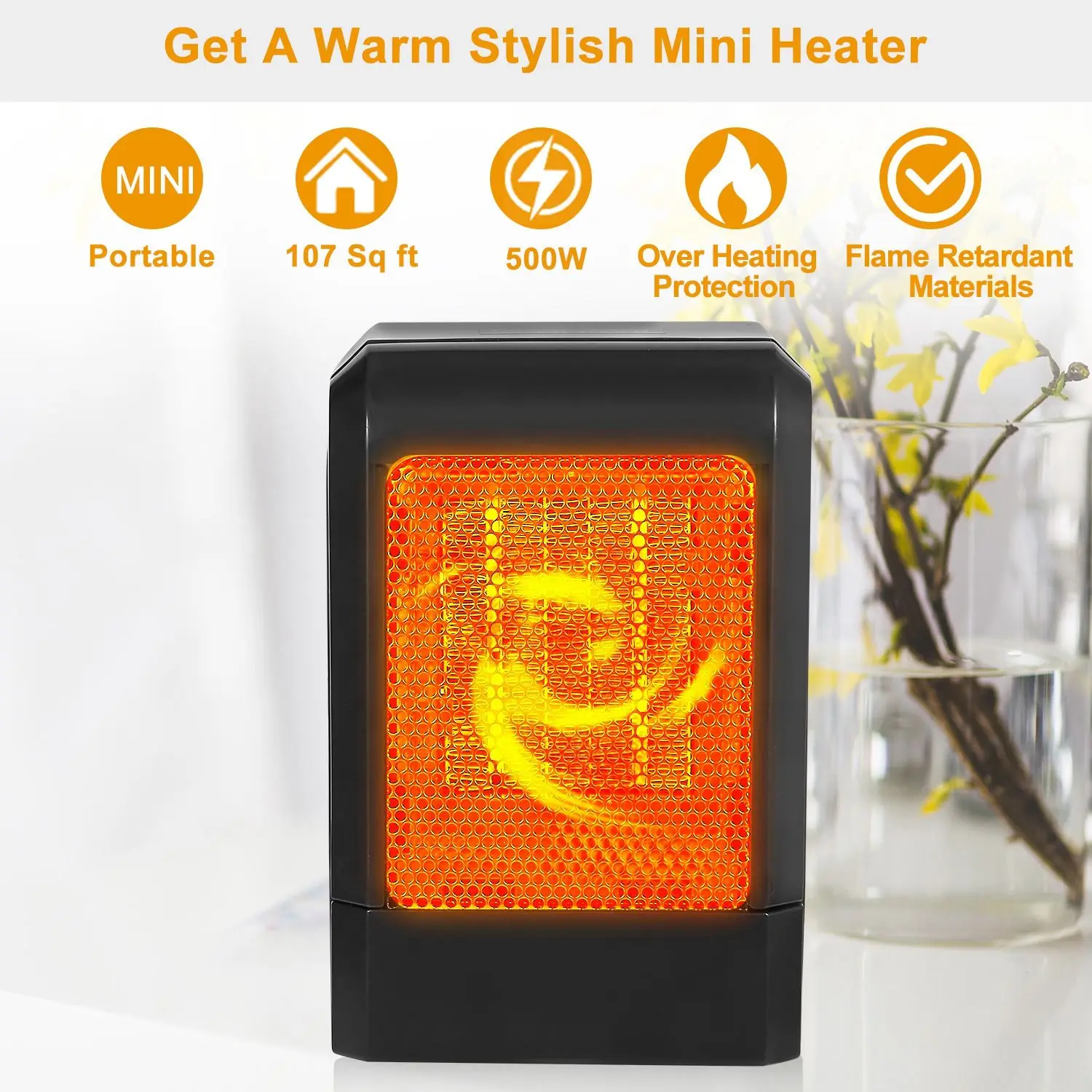 Electric Heater, Portable, 500W, PTC - detail 6
