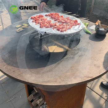 Outdoor Rust Corten Steel Grill Brasero Barbecue Grill Buy Barbecue