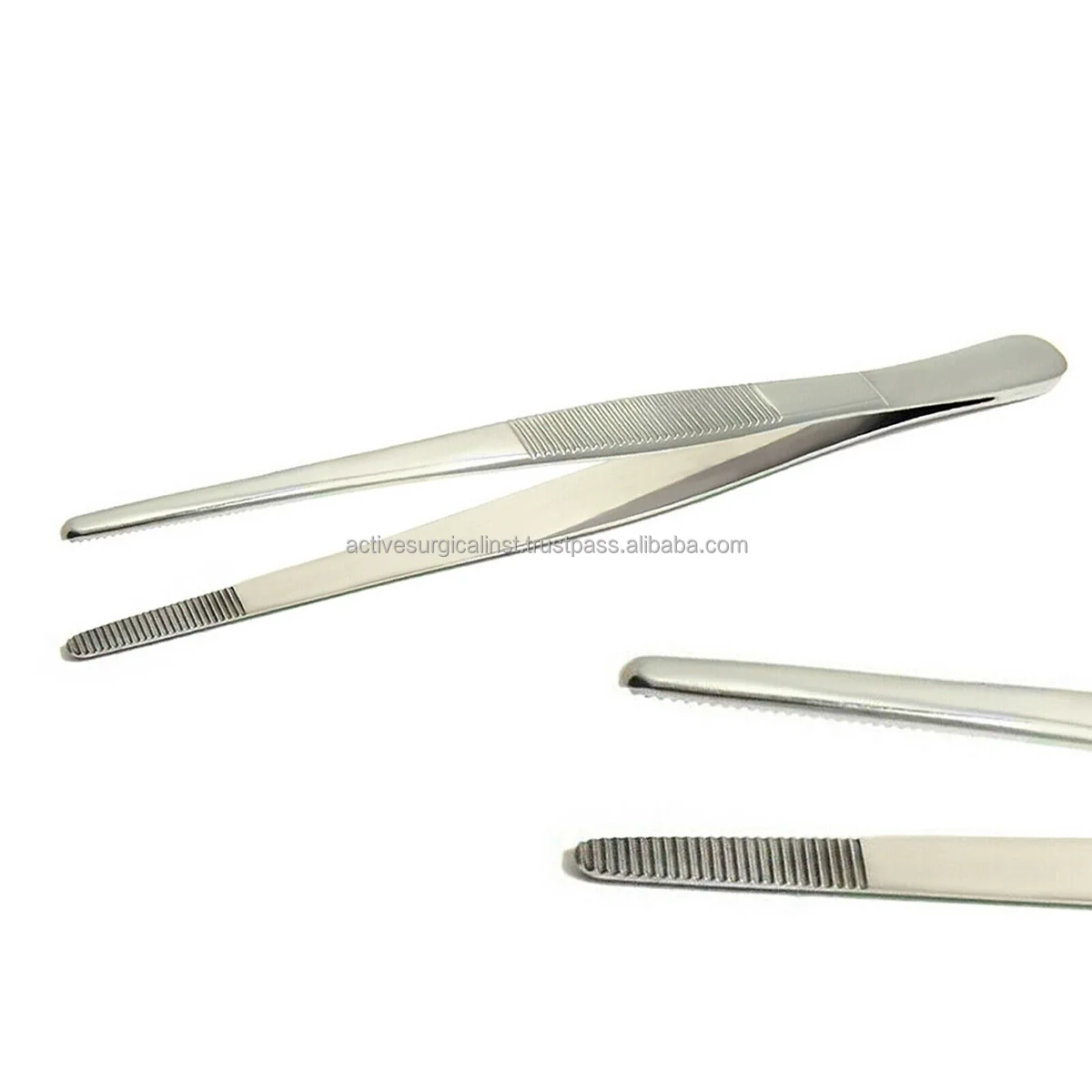 Surgical London College Self Locking Tweezers Forceps Serrated