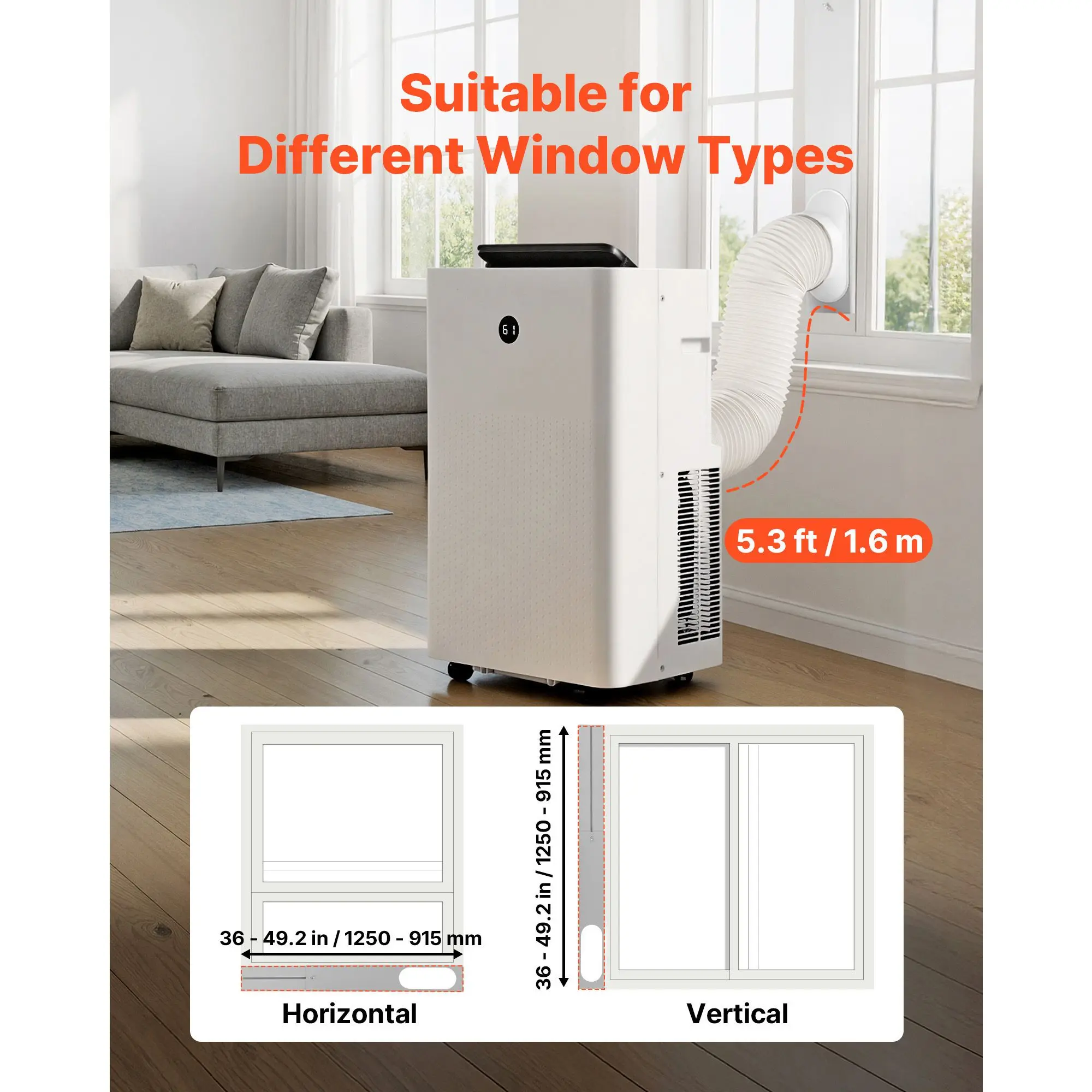 Portable Air Conditioner, 14000, BTU, LED - detail 6
