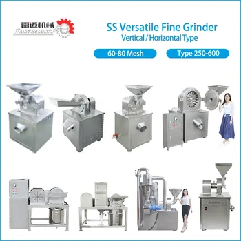 Commercial Electric Dry Herb Spice Pulverizer New Condition Turmeric Grain Milling Grinder Machine Motor Farm Industries