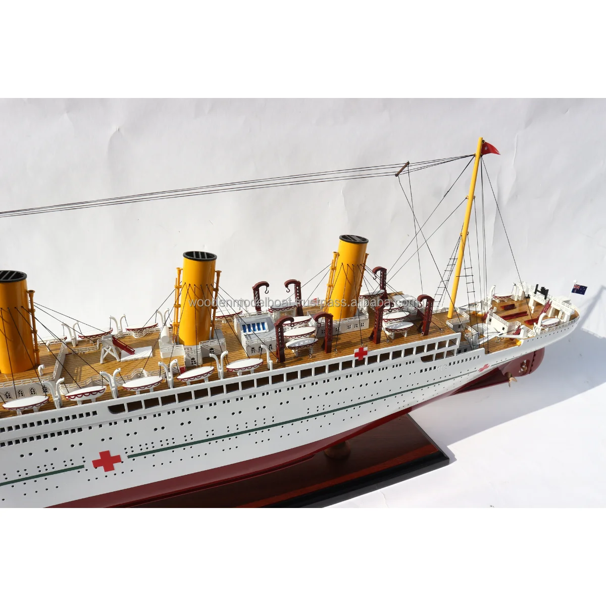 Hmhs Britannic Ocean Cruise Ship Liner Wooden Ship Model For