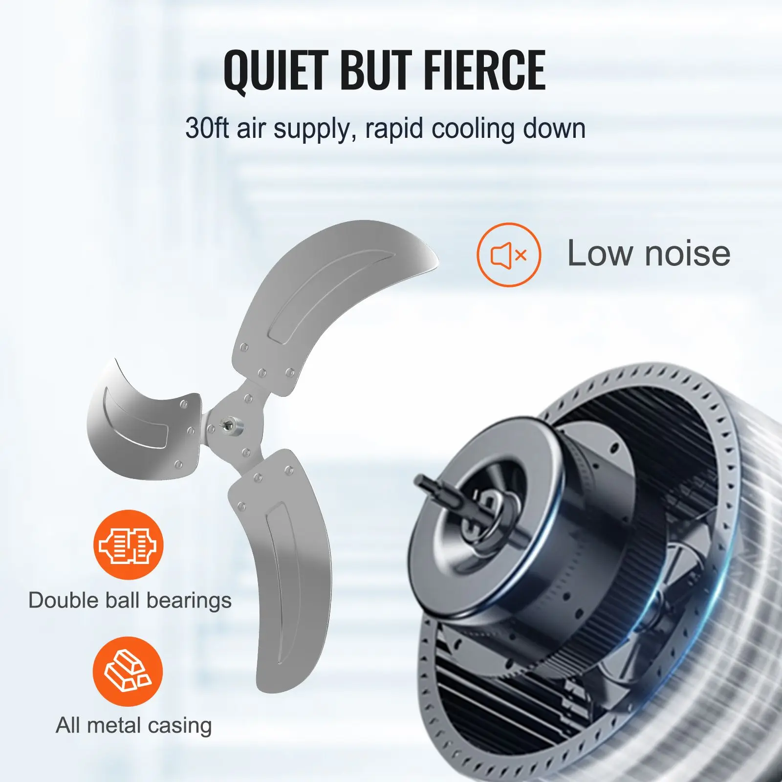 Wall Fan, 3-Speed, 4000, CFM - detail 8