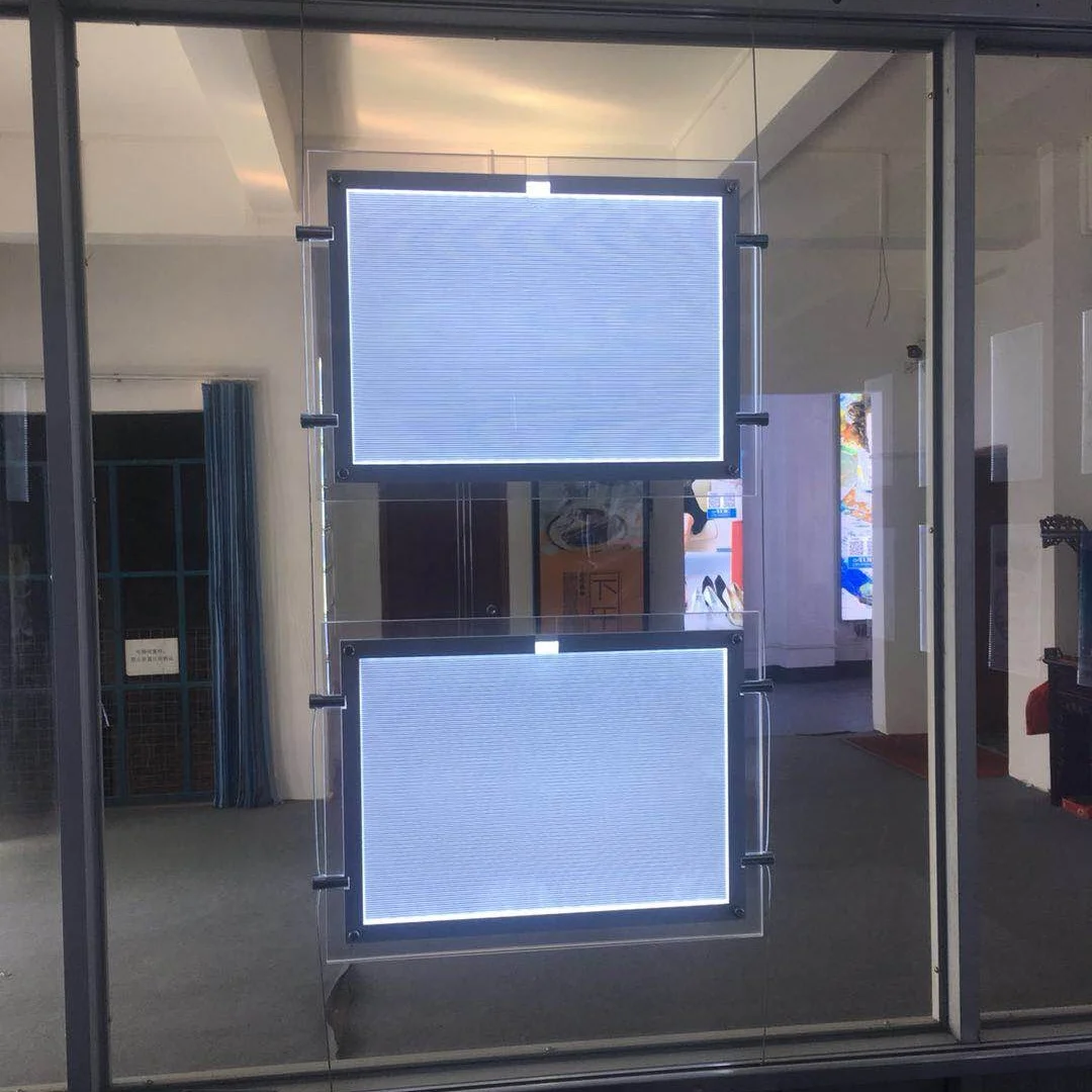 product advertising light box acrylic real estate agency led window display-5