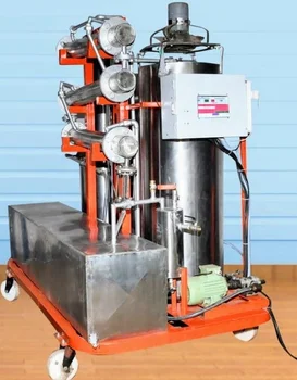 Compact continuous diesel fuel from waste engine oil pyrolysis refinery unit eco-friendly output more than 85% smokeless