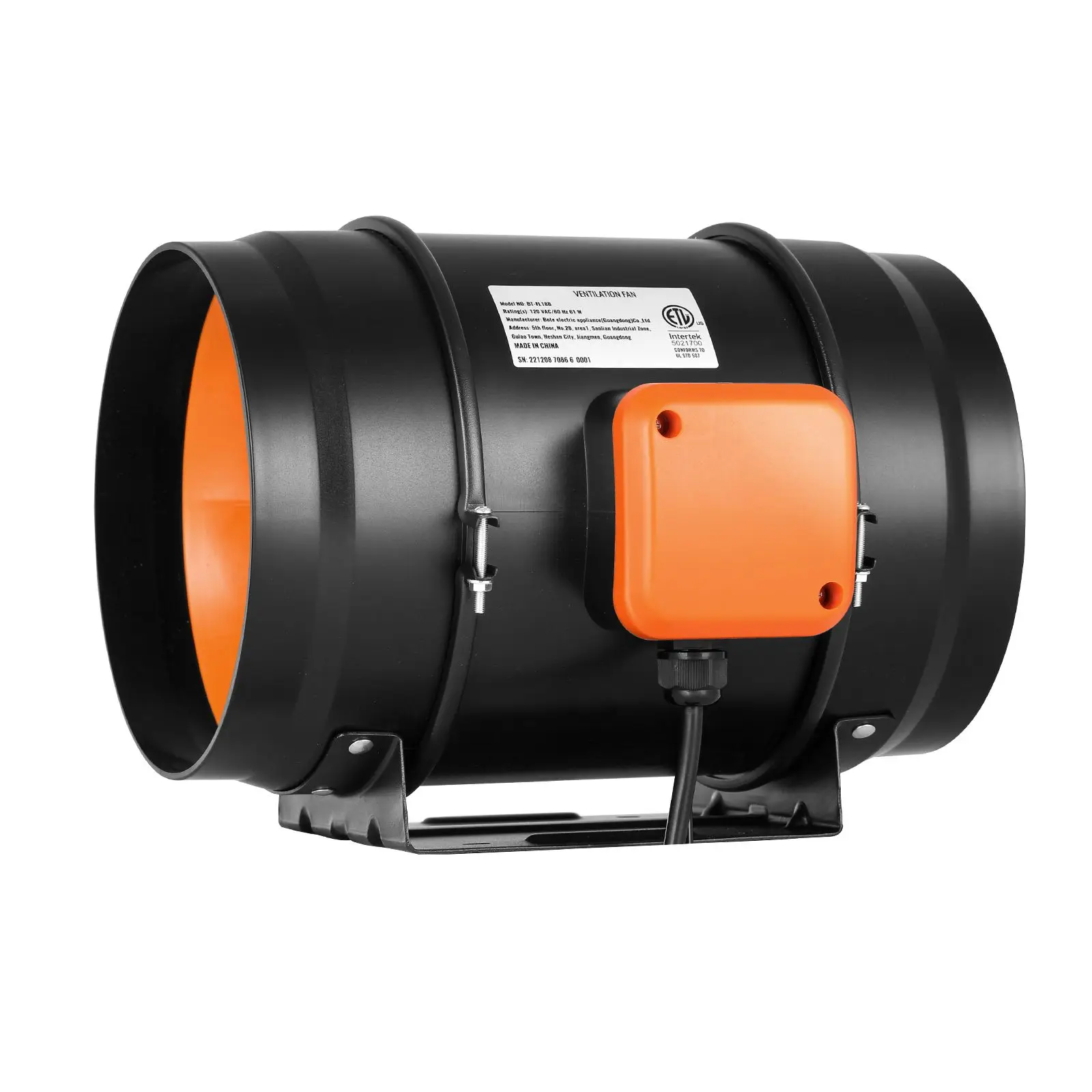 Inline Duct Fan, 8-Inch, 807, CFM, Axial - detail 4