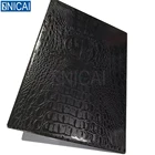 S6305 Crocodile Skin Laptop Phone Sticker Black Transparent 3D Car Interior Wrapping Laptop Skin Vinyl Wrap Film