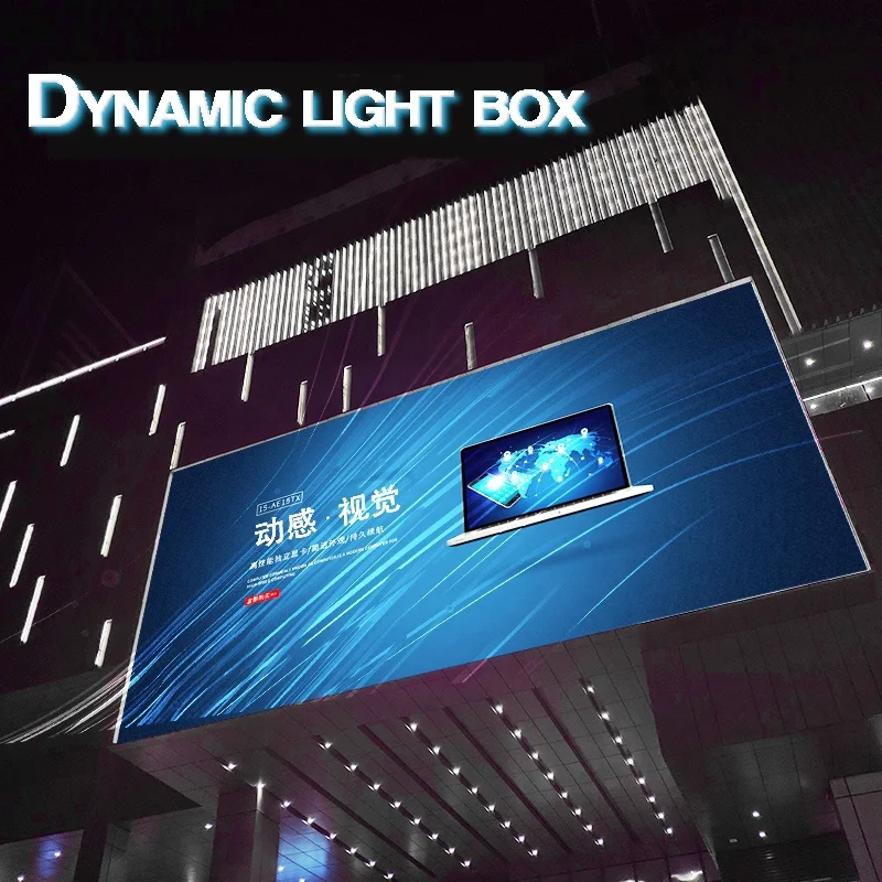 product split flap display electronic soft film dynamic light box advertisement 3d billboard outdoor advertising-2