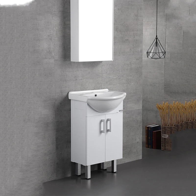 Bathroom cloakroom 325mm compact standing vanity sink basin storage unit drift 