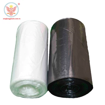 C-fold Perforated Garbage Trash Bag Garbage Bags/trash Bag/trash Can Liner Custom Plastic on Roll Black PE Gravure Printing