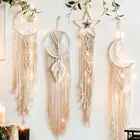Decorate Hand-woven Pendant Macrame Wall Hanging Boho Woven Tapestry Wall Decorate