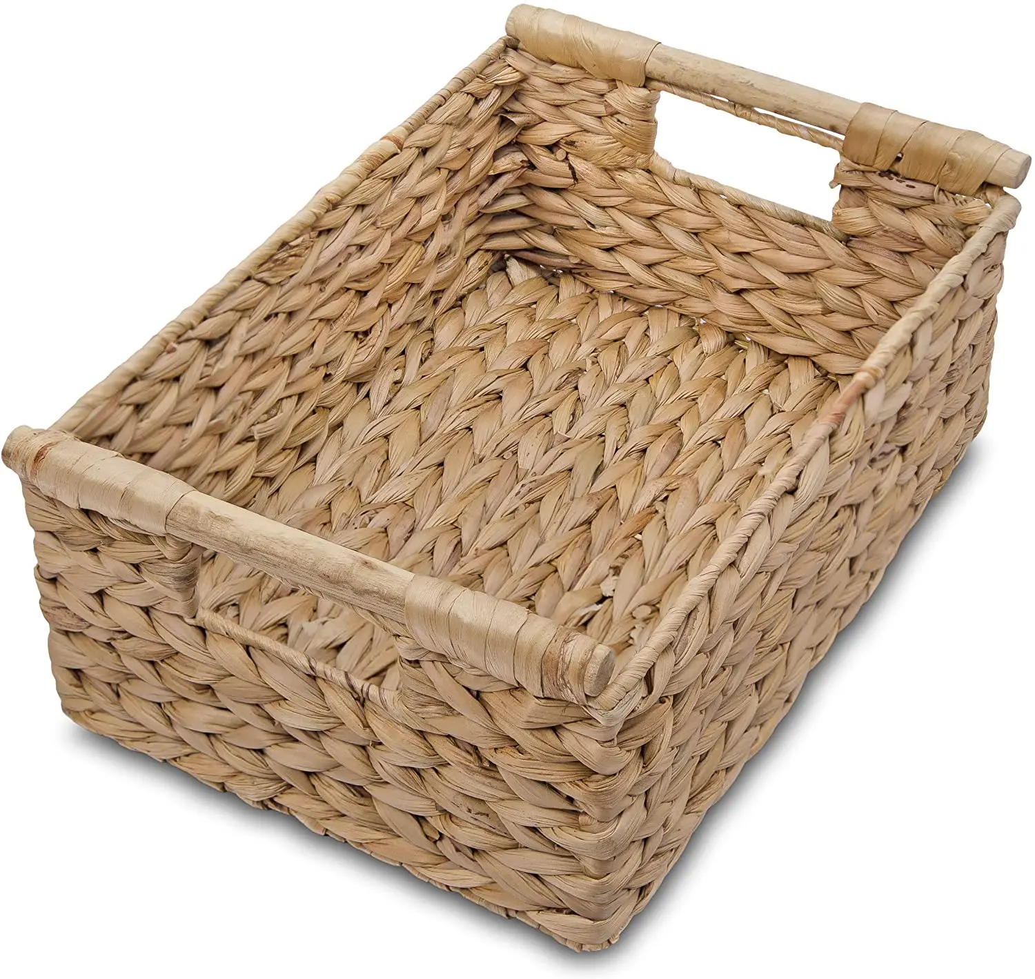 Water Hyacinth Rectangular Serving Tray Storage Bread Fruit Basket Gift Hamper 