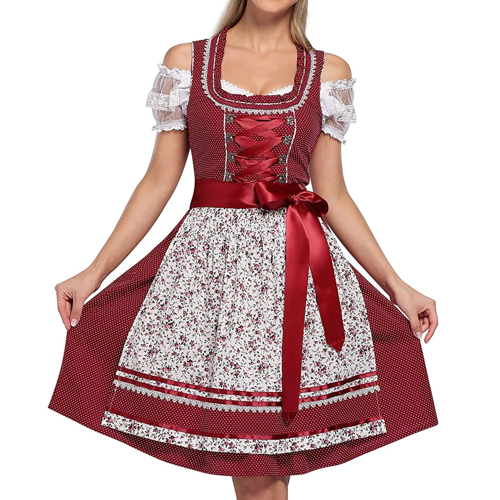 Tramontana Dirndl embroidered lettering casual look Fashion Traditional Dresses Dirndl 