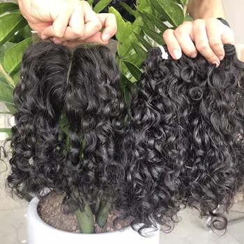 Wholesale Burmese curly hair, grade 12A best top high quality natural wavy hair , for hot trend curly now