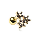 Earrings Earrings CANNER Tarnish Free Jewelry 18K Gold Plated Piercing Jewelry Ear Piercing Earrings Studs