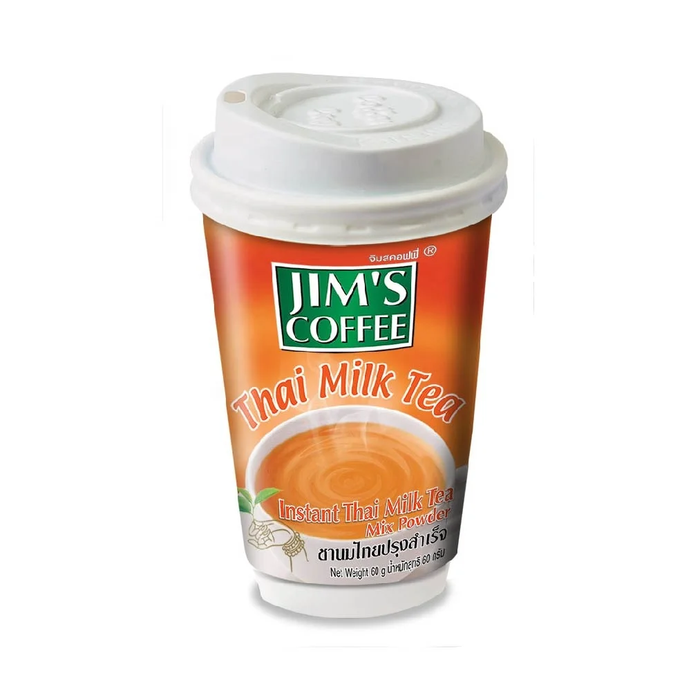 instant thai milk tea mix powder jim"s coffee brand