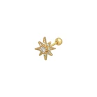 925 Earrings CANNER 18K Gold Plated Jewelry Real 925 Silver Jewelry Helix Piercing Earrings