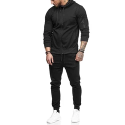 Gym Sportswear Jogging Clothing Fitness Body Building  Sweatsuit Two Pieces Set MenTracksuits